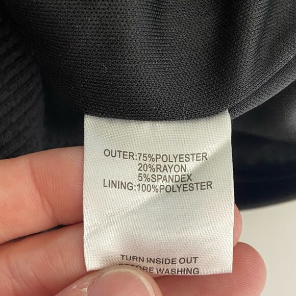 Sabo Skirt Black Ribbed Off Shoulder Bodycon Dress Size Large - Picture 5 of 5